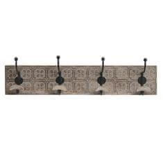 DKD Home Decor Stenski obešalnik DKD Home Decor Iron Mango wood Indian Man 76 x 14 x 21 cm