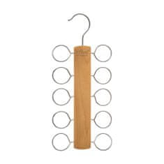 BigBuy Večnamenski obešalnik 5five Wood Accessories Natural Metal (30,5 x 13,5 cm)