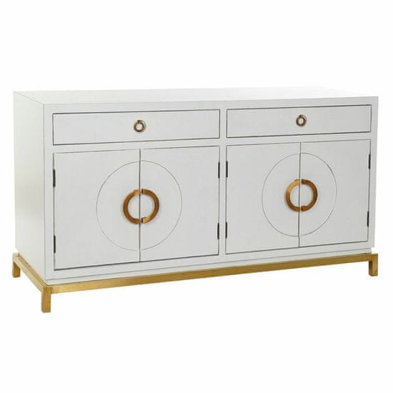 DKD Home Decor Bivak DKD Home Decor Kamakura White Golden Metal Topol 150 x 50 x 80 cm (150 x 50 x 80 cm)