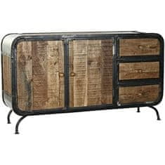 Miramarket Kredenca DKD Home Decor MB-181233 140 x 43 x 80 cm Črna Kovina Rjava Temno rjava Mangov les