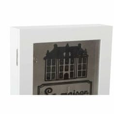 Miramarket Omara za ključe DKD Home Decor Bela Kristal Les MDF 23 x 32 x 6 cm