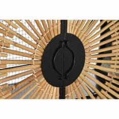 DKD Home Decor Bivak DKD Home Decor Black 80 x 27 x 130 cm Naravni kovinski ratan