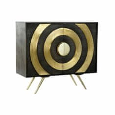 DKD Home Decor Bivak DKD Home Decor Golden 102 x 40 x 91 cm Medenina Mango les Črna