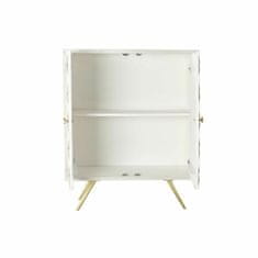 DKD Home Decor Bivak DKD Home Decor White Golden Brass Mango les (93 x 41 x 114,5 cm)