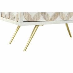 DKD Home Decor Bivak DKD Home Decor White Golden Brass Mango les (93 x 41 x 114,5 cm)