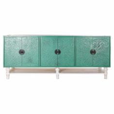 DKD Home Decor Bivak DKD Home Decor Turquoise Wood Metal 200 x 55 x 85 cm