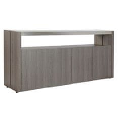 Miramarket Kredenca DKD Home Decor Kristal Siva Aluminij Stejar Kaljeno steklo (165 x 39 x 76 cm)