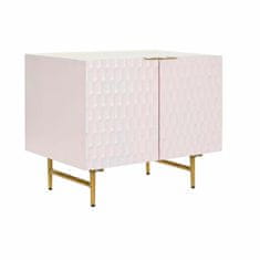 DKD Home Decor Bivak DKD Home Decor Pink 63 x 43 x 52 cm Zlata kovina Mango les