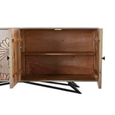 Miramarket Kredenca DKD Home Decor Naraven Siva Kovina Mangov les (177 x 45 x 74 cm)