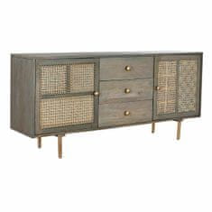 Miramarket Kredenca DKD Home Decor Naraven Siva MDF Mangov les (160 x 40 x 75 cm)