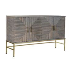 DKD Home Decor Bivak DKD Home Decor Grey Golden Brass Mango les (152 x 42 x 91 cm)