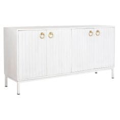 Miramarket Kredenca DKD Home Decor Kovina Bela Mangov les (152 x 40 x 77 cm)