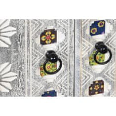 Miramarket Kredenca DKD Home Decor Keramika Siva Bela Mangov les (150 x 38 x 80 cm)