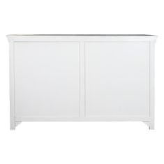 DKD Home Decor Bivak DKD Home Decor 165 x 45,7 x 105,4 cm Kristalno siva Bela Temno rjava Mango les