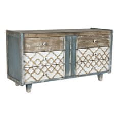 Miramarket Kredenca DKD Home Decor Modra Bela Temno rjava Jelka Les MDF 122 x 42 x 63 cm