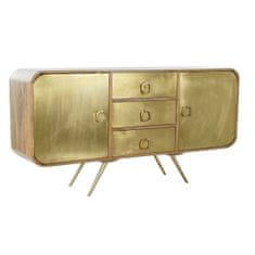 DKD Home Decor Bivak DKD Home Decor Golden Wood Brass Mango les 152 x 40 x 78 cm