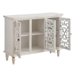 BigBuy Bivak SHABBY CHIC 120 x 40 x 91 cm Bela Elov les MDF Les