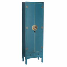 BigBuy Omara ORIENTE Blue Iron DMF 55 x 33 x 185 cm