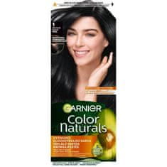 Garnier Color Naturals trajna barva za lase z negovalnimi olji 40 ml Odtenek 1 ultra black za ženske