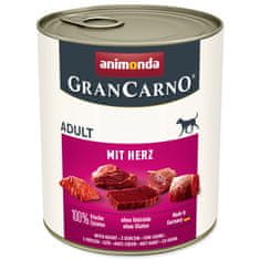 Animonda Konzerva Gran Carno Adult se srdcem 800 g