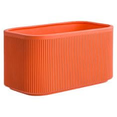 botle Keramični cvetlični lonec Oranžna 25,5 cm H13,5 cm Mat Moderno elegantno