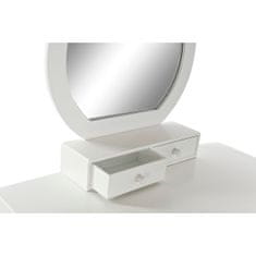 NEW Toaletna miza DKD Home Decor Bela Naraven Ogledalo Les MDF 75 x 40 x 129 cm