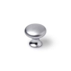 BigBuy Kljuka za vrata Rei matiran zaključek Ø 25 x 24 mm okrogla srebrna kovinska večbarvna 4 kosi