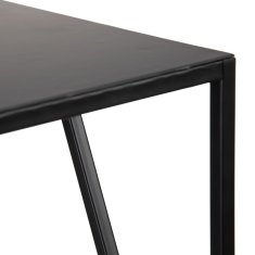 BigBuy Pisalna miza SQUARE 119,5 x 50 x 73 cm Črna kovina