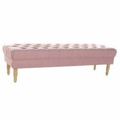 BigBuy Klop DKD Home Decor Natural Pink Wood Polyester (160 x 50 x 44 cm)