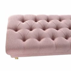 BigBuy Klop DKD Home Decor Natural Pink Wood Polyester (160 x 50 x 44 cm)