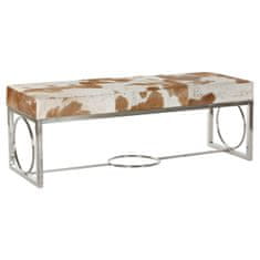 BigBuy Klop DKD Home Decor Jeklena svetlo rjava 122 x 41 x 44 cm