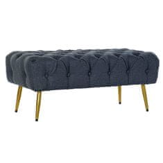 BigBuy Klop DKD Home Decor Modra kovina Poliester (103 x 46 x 42 cm)