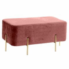 BigBuy Klop DKD Home Decor Pink Metal Polyester Sponge (91 x 46,5 x 42 cm)