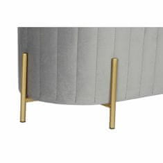 BigBuy Klop DKD Home Decor Grey Golden Metal 123 x 50 x 45 cm