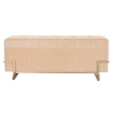 BigBuy Klop za noge DKD Home Decor Bež Kovina 120 x 42 x 48 cm (3 kosi)