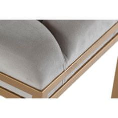 BigBuy Klop DKD Home Decor Beige Metal 100 x 40 x 50 cm