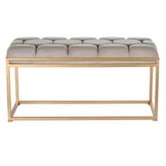 BigBuy Klop DKD Home Decor Beige Metal 100 x 40 x 50 cm