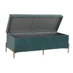 BigBuy Noge postelje klopi DKD Home Decor Poliester MDF Green Glamour (115 x 40 x 45 cm)