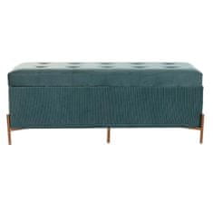 BigBuy Noge postelje klopi DKD Home Decor Poliester MDF Green Glamour (115 x 40 x 45 cm)