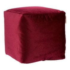 BigBuy Puf Poliester Bordo polistiren (30 x 30 x 30 cm)