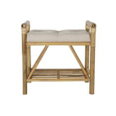 BigBuy Klop DKD Home Decor Natural Beige Brown Cotton Bamboo (55 x 36 x 54 cm)