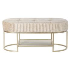 DKD Home Decor Klop DKD Home Decor Beige Golden Metal 100 x 48 x 47 cm