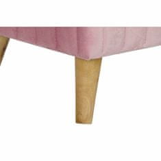 DKD Home Decor Klop DKD Home Decor Pink Natural Wood Poliester (68 x 42 x 55,5 cm)