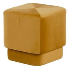 DKD Home Decor Pouffe Sintetična tkanina Les 40 x 40 x 40 cm Ocre