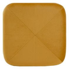 DKD Home Decor Pouffe Sintetična tkanina Les 40 x 40 x 40 cm Ocre