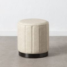 DKD Home Decor Pouffe bež sintetično usnje 38 x 38 x 42 cm DMF