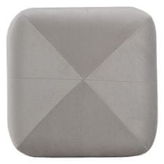 DKD Home Decor Pouffe Sintetična tkanina Siva Les 40 x 40 x 40 cm