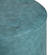 DKD Home Decor Pouffe Temno modra Sintetično usnje 38 x 38 x 42 cm DMF