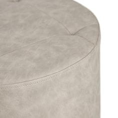 DKD Home Decor Pouffe Siva sintetično usnje 38 x 38 x 42 cm DMF