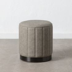 DKD Home Decor Pouffe Siva sintetično usnje 38 x 38 x 42 cm DMF